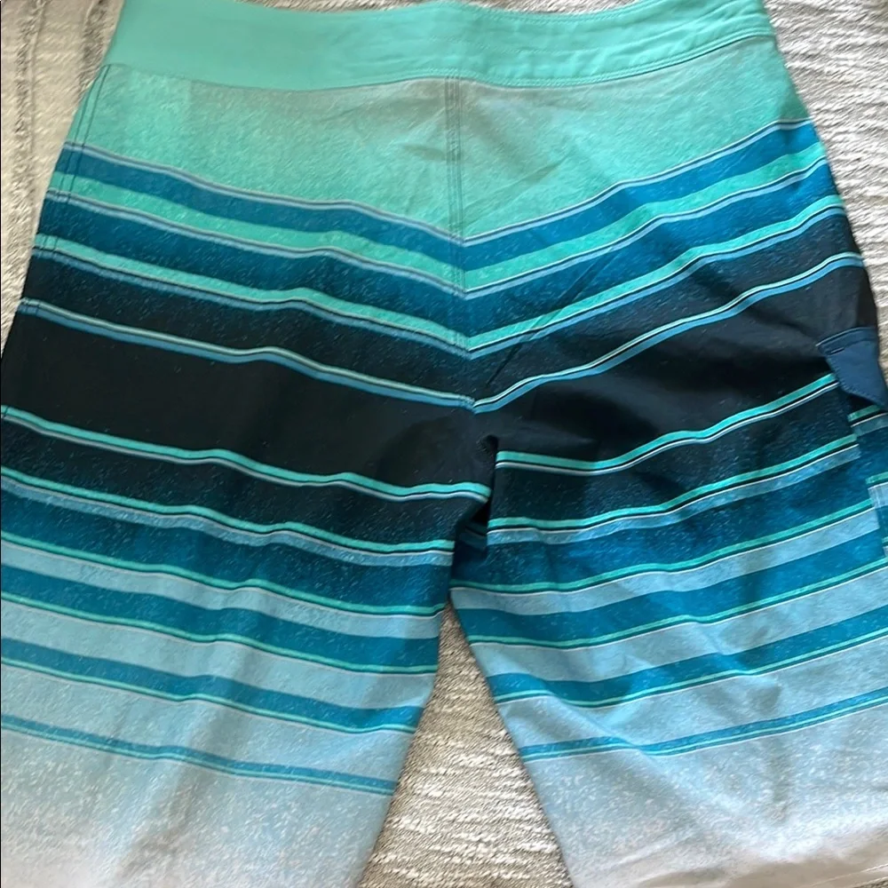 Billabong Blue and Black Gradient Board Shorts